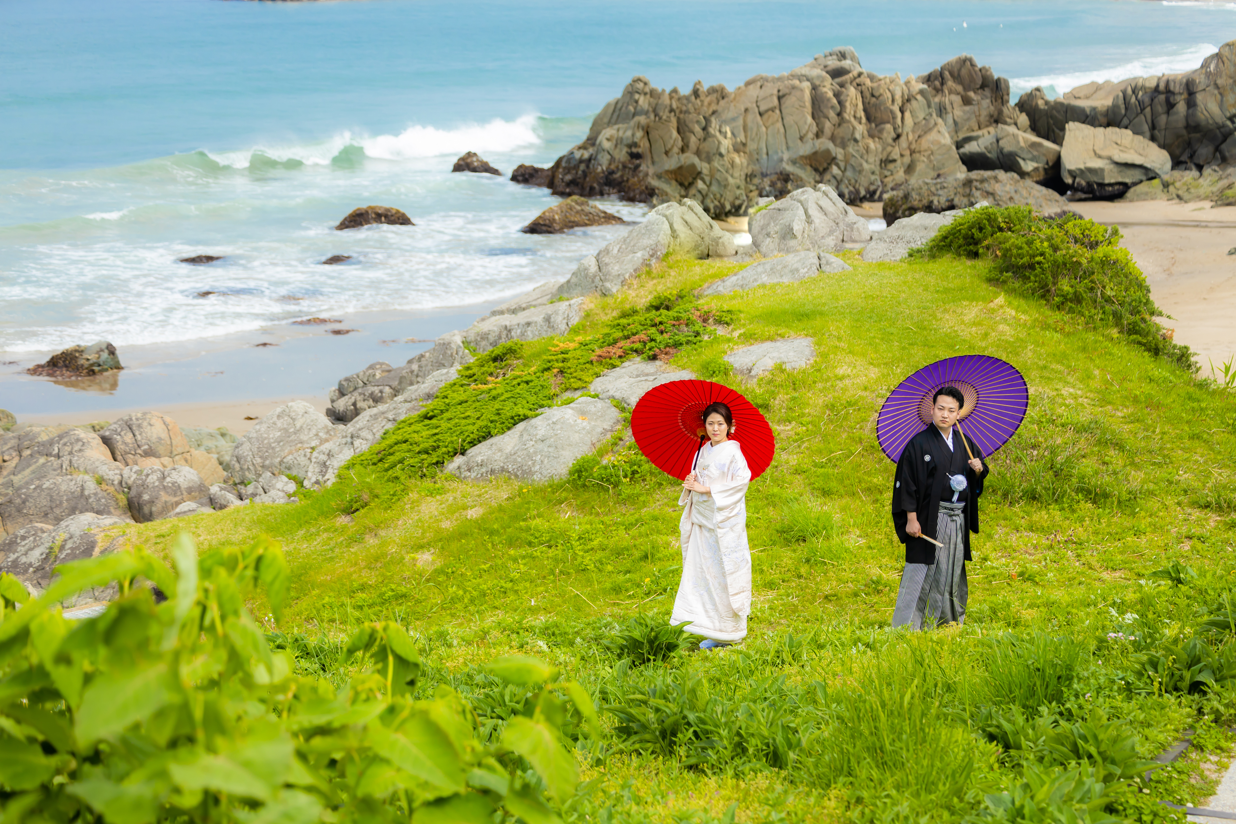 種差海岸のフォトウェディング